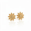 Aretes girasol oro o plata