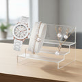 Set Elegante de Reloj y Joyería con Perlas (4 Piezas)